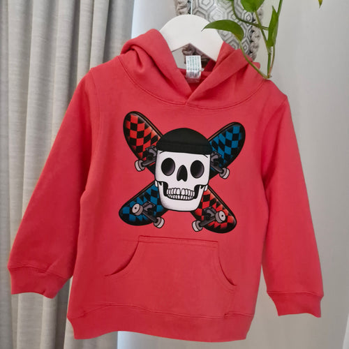 Coral red premium hoodie