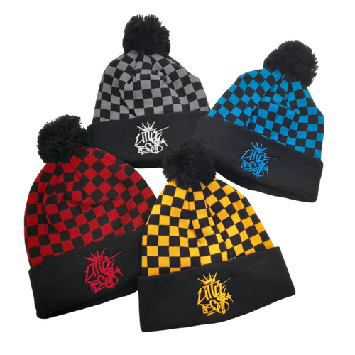 Little Bo$ checked Beanies