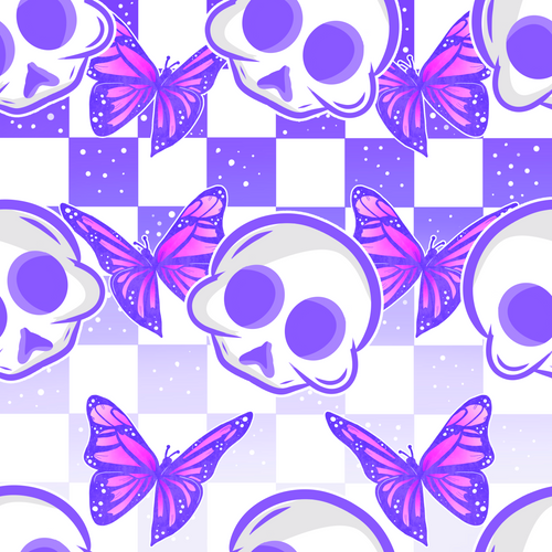 Purple Skull (size 0000-2)