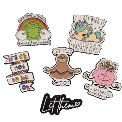 Enamel pins - Mental Health